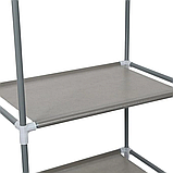 Підлогова вішалка для зберігання одягу, відкрита шафа органайзер для одягу, фото 4