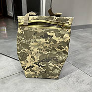 Підсумок фартух напашник для плитоноски, розмір L, Піксель, WINTAC, Cordura 1000D, сумка під балістичний пакет, фото 9