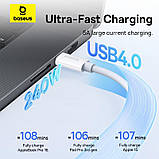 Дата кабель Baseus Superior Series 2 USB4 Full-Function Type-C to Type-C 240W (1m) (P10365200211), фото 6