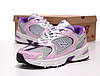 Жіночі кросівки New Balance 530 Pink Grey Взуття Нью Беланс 530 рожеві шкіра сітка демісезон, фото 8