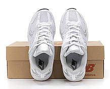 Жіночі кросівки New Balance 530 White Нью Беланс 530 білі шкіра сітка демісезон унісекс, фото 6