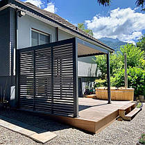 Маркіза терасна 93 см Gutroof антрацит 001437, фото 5