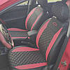 Чохли на сидіння Пежо e-208 (Peugeot e-208) Арігон Х з ромбами модельні екошкіра арігона, фото 2