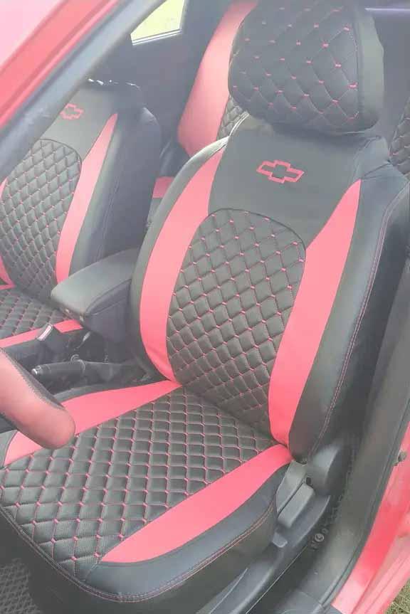 Чохли на сидіння Опель Комбо D (Opel Combo D) (1+1) Арігон Х з ромбами модельні екошкіра арігона, фото 1