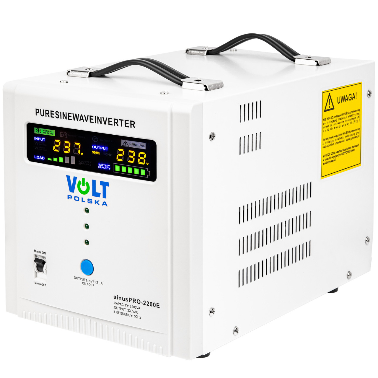 Перетворювач ДБЖ Volt Polska SINUS PRO 2200 E 12/230V 1600/2200W (3SP092212E)