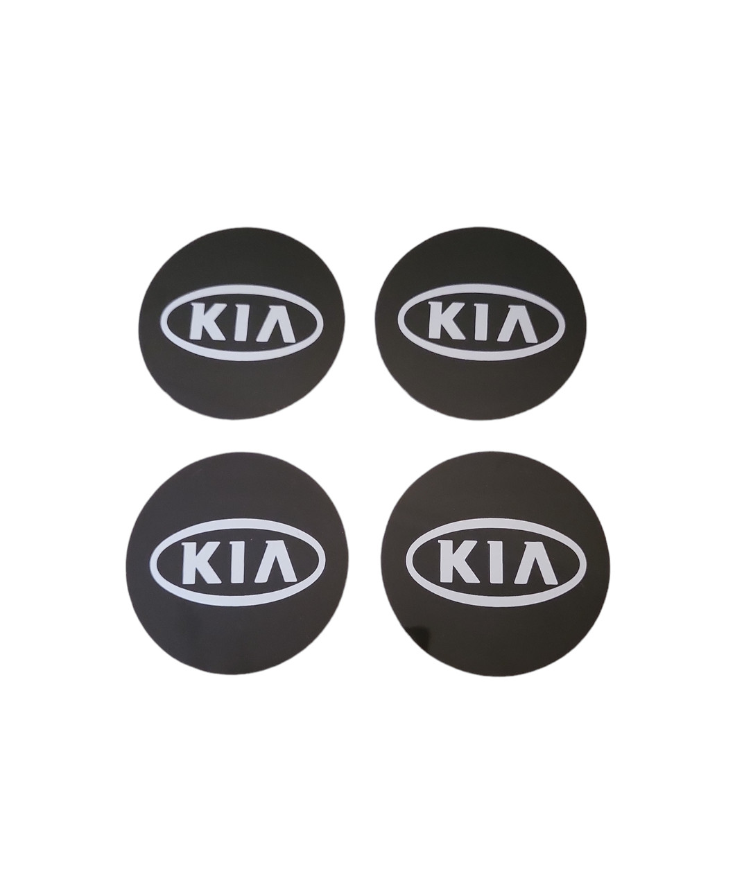 Логотипи для ковпаків SKS Kia Кіа 4 шт чорні з хром