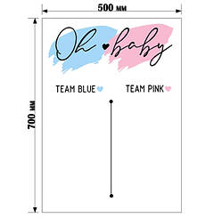 Написи на лист пінокартону (500х700мм)