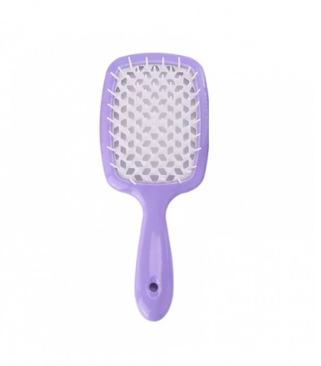 Щітка для волосся Hair brush comb SALON фіолетова біла серединка, фото 1