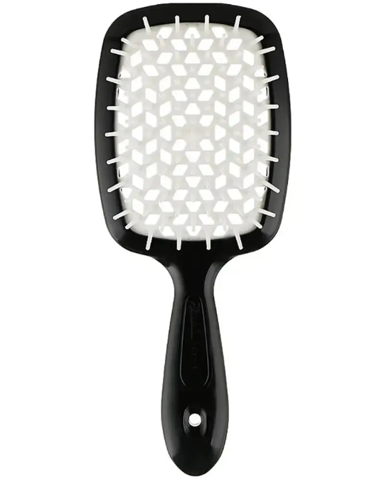 Щітка для волосся Hair brush comb SALON чорна біла серединка, фото 1