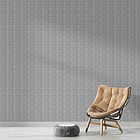 Сучасна самоклеюча 3D панель цегла сіра деко 700x700x5 мм, фото 4