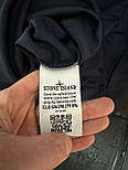 Чоловіча футболка поло Stone Island літня Туреччина трикотажна чорна. Футболка з коміром стон айленд, фото 6