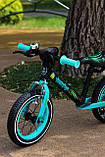 Велобіг Tilly Balance Monster надувні колеса 12 дюймів, Azure, фото 5