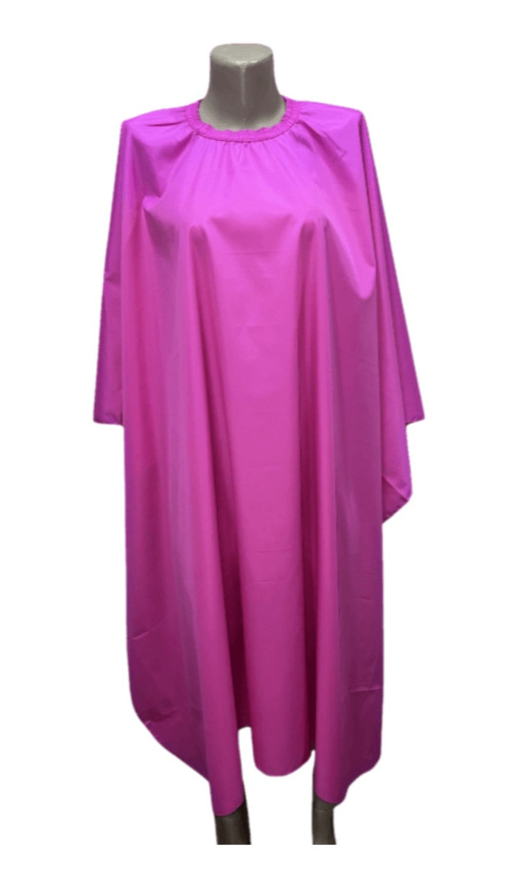 Пеньюар перукарський рожевий PROFLINE для стрижки та фарбування волосся з плащової тканини 145×145 см. Арт PINK1457, фото 1