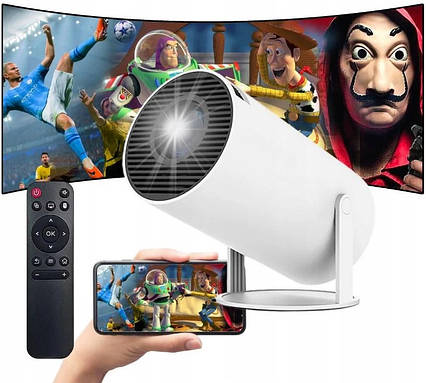 Led мініпроєктор android 12 мультимедійний з Wi-Fi та Bluetooth MAGCUBIC HY300, фото 1