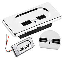 USB накладна зарядка 3.1А. Юсб панель зарядки 2 виходи