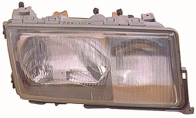 Фара права Mercedes 190 W201 82-93  TYC мех., пневм.