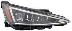 Фара права Hyundai Elantra AD 18-20 LED TYC мех., жовта вставка