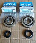 HONDA-50 2T TACT24/30/51 DIO 18/27/28 TOPIC ZX LEAD Підшипники 20х52х12mm + сальники NTN Японія Якісні
