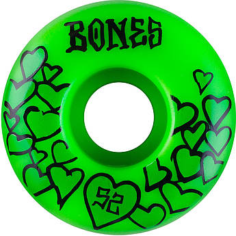 Колеса для скейтборда BONES WHEELS OG Formula Green Love 52mm 100A Green