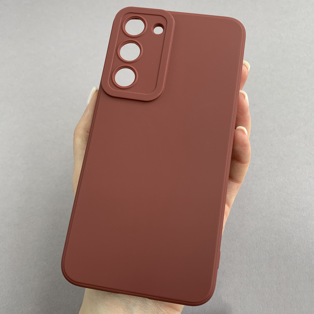 Чохол для Samsung Galaxy S23 Plus силіконовий із закритою камерою чохол на самсунг с23 плюс бордовий w7n