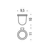 Colombo B0102 LunaСклянка хром підвісна, фото 2
