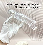 Насадка на член, подовжуюча з вібрацією, вібронасадка прозора. Подовження 6,5 см, фото 2