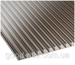 Сотовий полікарбонат Soton  4мм Україна бронзовий, фото 1