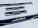 Накладки на пороги для Audi Q3 2018+ (хром-карбон) TAN24, фото 4