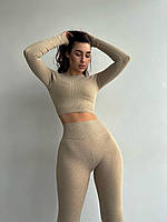 Костюми для фітнесу і йоги. Жіночий одяг для залу. Модний комплект 3 в 1., фото 2