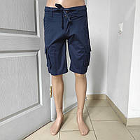 Шорти Baron чоловічі бавовна гумка кишені 28 сині