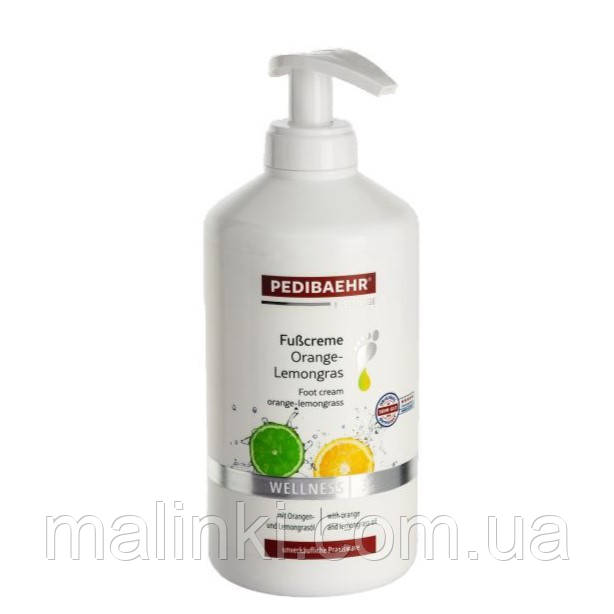 Крем для рук та ніг з олією апельсина та лайма, PediBaehr, 500  мл, фото 1