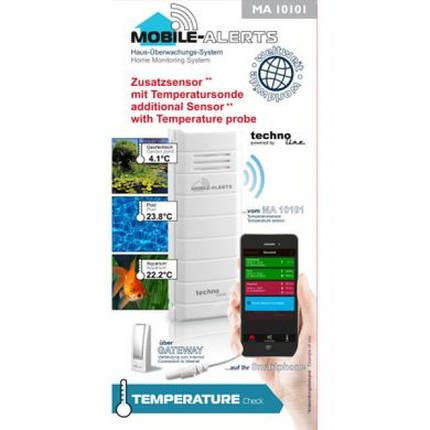 Термо-датчик з виносним дротовим сенсором Technoline Mobile Alerts MA10101, фото 3
