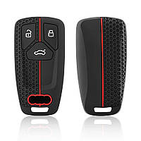 Силіконовий чохол на смарт-ключ Audi 3 кнопки новий тип