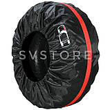 Чохол для автомобільних запасних шин з поліестеру з ручкою для транспортування розмір 13-16 дюймів, фото 9