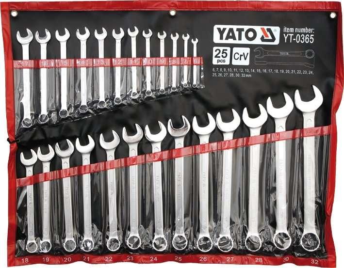 Набір ключів комбінованих 25 предметів Yato YT-0365, фото 1