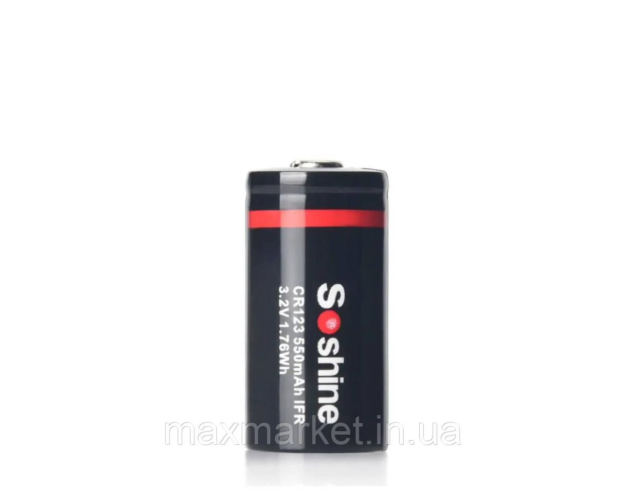 Акумулятор 16340 CR123A Soshine IFR 550mAh LiFePO4 3V