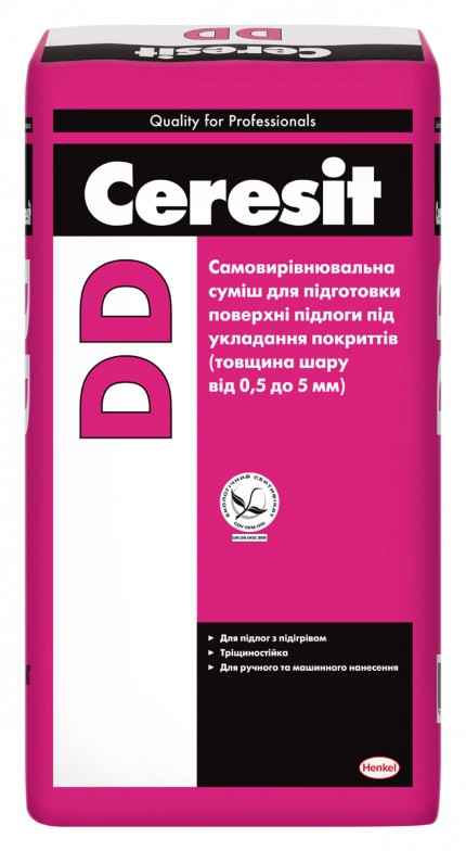 Самовирівнювальна суміш Ceresit (Thomsit) DD/25кг, фото 1
