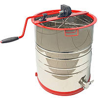 Медогонка неповоротна 4-рамкова (бак нержавіюча сталь AISI 430, касети, ротор – порошкове покриття; кран – нержавіюча сталь) ABB