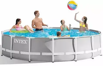 Басейн каркасний круглий (366 x 99 см, 8503 л, сходи, фільтр) Intex 26716