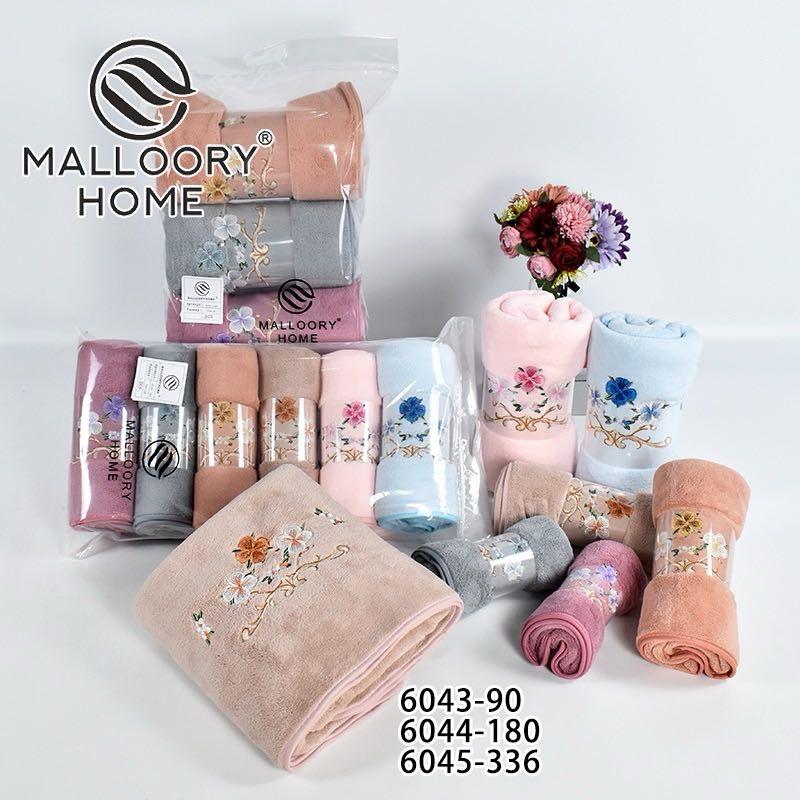 Рушник баний 3 штук мікрофібра Malloory Home розмір 70*140 мікс кольорів
