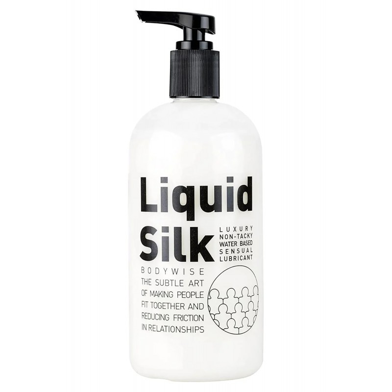 Комфортний лубрикант на водній основі Liquid Silk, 500 мл