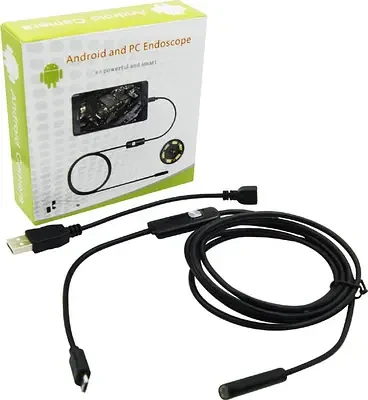 Ендоскоп Android and PC Endoscope, гнучка USB-камера 100P 5 м, фото 1