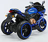 Дитячий електромотоцикл Lolly Kids LKT-617 з м'яким сидінням і пультом керування синій (9769), фото 4