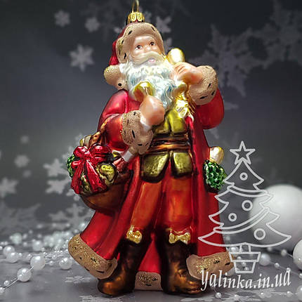 Скляна ялинкова іграшка Санта Клаус Komozja Family Santa Claus, фото 1