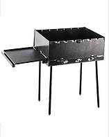 Мангал-валіза розкладна 2 мм зі столиком на 6 шампурів