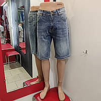 Шорти чоловічі джинсові бриджі стрейч 29 сіро сині