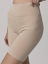 Велосипедки рубчик на дівчинку р 9-12 років беж