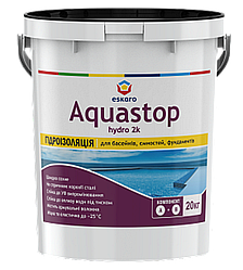Гідроізоляція двокомпонентна для басейнів та терас Eskaro Aquastop Hydro 2K, 20кг