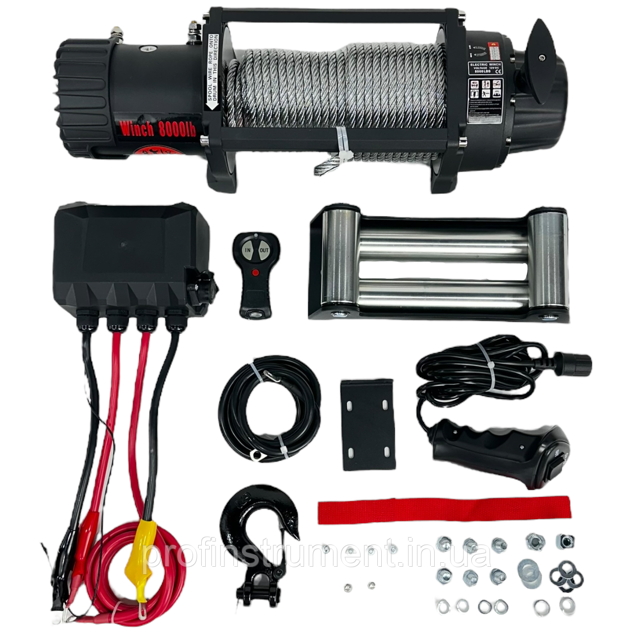 Лебідка Profinstrument 8000 LBS 12 В (3636 кг)