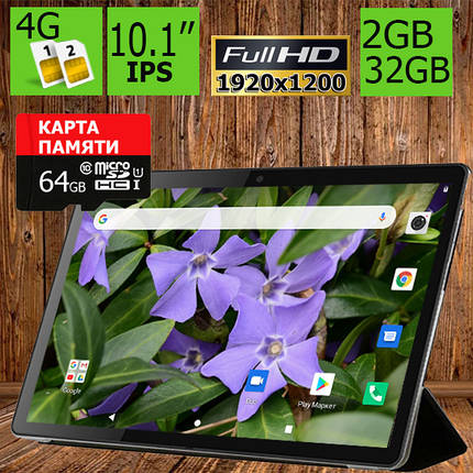 Планшет-телефон Hoozo X1001 Full HD 32Gb LTE Jet Black + ЧОХОЛ і Карта пам'яті 64ГБ у Подарунок!, фото 1
